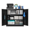 SUXXAN Metal Storage Cabinet with Pegboard and 2 Adjustable Shelves for Garage, Office, Assembly Required - 2 of 4