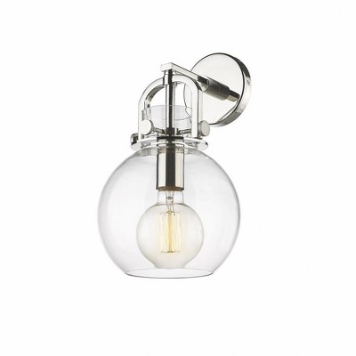 Newton Sphere - 1 Light Wall Sconce-14 Inches Tall and 8 Inches Wide