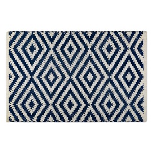 Design Imports Reflections Motif - Navy Diamonds - 2 X 3 Ft - 1 of 4