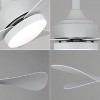 42'' Modern Ceiling Fan with 3 ABS Blades, Quiet DC Motor, 6-Speed Reversible, Remote Control, 3-Color Dimmable LED Light - 4 of 4