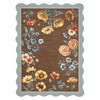 Washable Non-Slip Area Rug, Floral Soft Carpet for Bedroom & Living Room, Cute Aesthetic Throw for Girls' Room - 2 of 4
