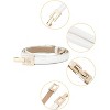 Unique Bargains Women's Metal Buckle Adjustable Thin High Waist Belt - 2 of 4