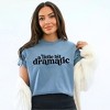Simply Sage Market Women's A Little Bit Dramatic Short Sleeve Garment Dyed Tee - 2 of 4