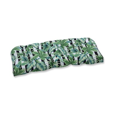 Freemont Palmetto Wicker Outdoor Loveseat Cushion Black - Pillow Perfect