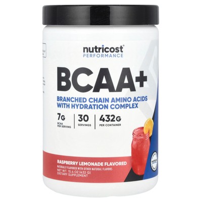 Nutricost Performance, BCAA+, Raspberry Lemonade, 15.4 oz (432 g)