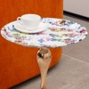 VYNXARIA Mermaid Tail Coffee Table - Stylish Round Accent Table for Small Spaces - 2 of 4
