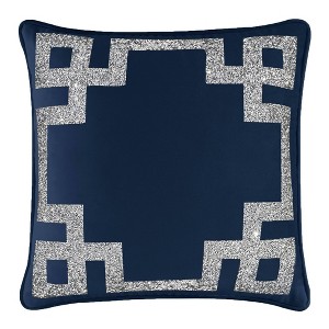 16"x16" Luminous Greek Key Border Square Throw Pillow - Sparkles Home - 1 of 1