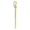Black Bow Jewelry 14k Yellow Gold & White Rhodium Hockey Stick and Glove Pendant - 2 of 4