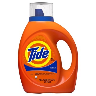 Tide Liquid Laundry Detergent, Original Scent, 63 fl oz, 48 Loads