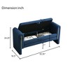CAVINAS 52.2" Modern Teddy Fabric Storage Ottoman Bench with Armrest,Comfy End-of-Bed Bench Vanity Ottoman for Bedroom & Living Room - 3 of 4