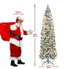 Pre-Lit Flocked LED Douglas Fir Artificial Christmas Tree - 4 of 4