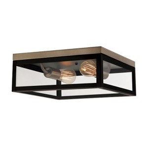 Globe Electric Verona 5.12 in. H X 13 in. W X 13 in. L Dark Bronze Ceiling Light - 1 of 1