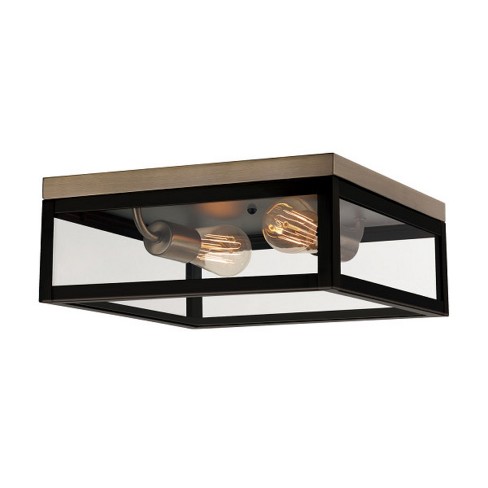 Globe Electric Verona 5.12 in. H X 13 in. W X 13 in. L Dark Bronze Ceiling Light - image 1 of 1