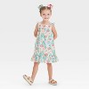 Toddler Girls' Disney Ariel The Little Mermaid Printed Woven Gauze Dress - Ivory - 3 of 3