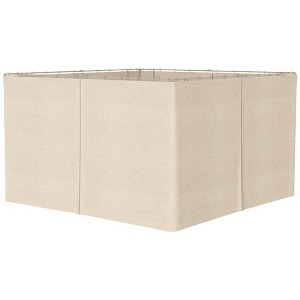 Aghana Digitals Beige Polyester Gazebo Sidewall Set with Hooks/C-Rings - 9.84'x11.8', Double-Sided - 1 of 4