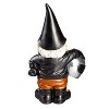 Evergreen 10"H Motorcycle Gnome- Fade and Weather Resistant Outdoor Decor for Homes, Yards and Gardens - 2 of 4