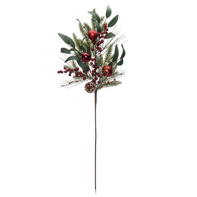 Transpac Artificial 36 in. Multicolor Christmas Lush Spray