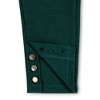 Hope & Henry Girls' Button Cuff Ponte Pant, Pine Green, 12-18 Months - 3 of 4