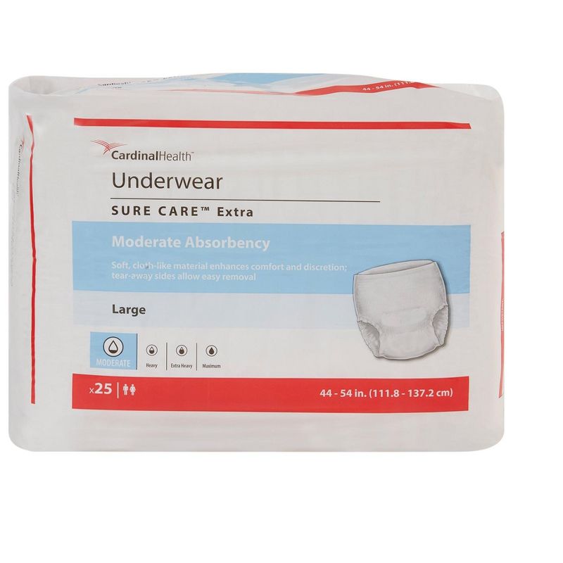 Simplicity Extra Incontinence Underwear, Moderate Absorbency, Unisex, Large, 100 Count, 5 of 6