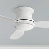 52" Minka Aire Modern Hugger Indoor Ceiling Fan with LED Light Remote Control White Opal Glass for Living Room Kitchen Bedroom - 2 of 4