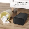 Aoibox 2 Pack Small Trash Can with Press Top Lid, 4 Gallon Garbage Bin with Pop-Up Lid for Bathroom, Office, Bedroom, Living Room, Black - 4 of 4