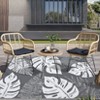 Outdoor Modern Large Area Rugs for Camping RV Patio Auto Erasable Lightweight Plastic Straw Rug for Garden Backyard Reversible Portable Picnic Mat - 3 of 4