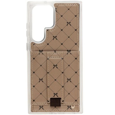 Walli Cases Criss Cross My Heart Phone Case with Wallet and Finger Strap