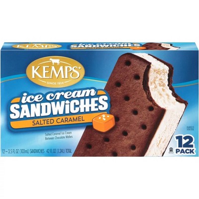 Kemps Salty Caramel Ice Cream Sandwich - 12pk