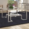 Satin Nickel Square Coffee Table - Henn&Hart - 3 of 4