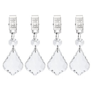 Unique Bargains Metal Outdoor Garden Decorative Tablecloth Weight Clips 4 Pcs - 1 of 4