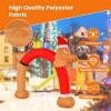 Syemin Inflatable Holiday Decorations Inflatable Christmas Arch Decoration Christmas Decor Inflatable Outdoor Decoration, Red, 120"*40"*96" - 4 of 4