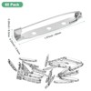 Unique Bargains Durable Multipurpose Iron Badge Brooch Pin Backs Safety Clasp 60 Pcs - 3 of 4