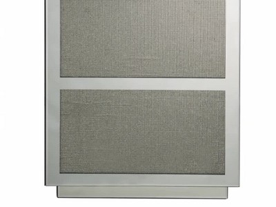 18" Mirrored Glass and Faux Diamond End Table