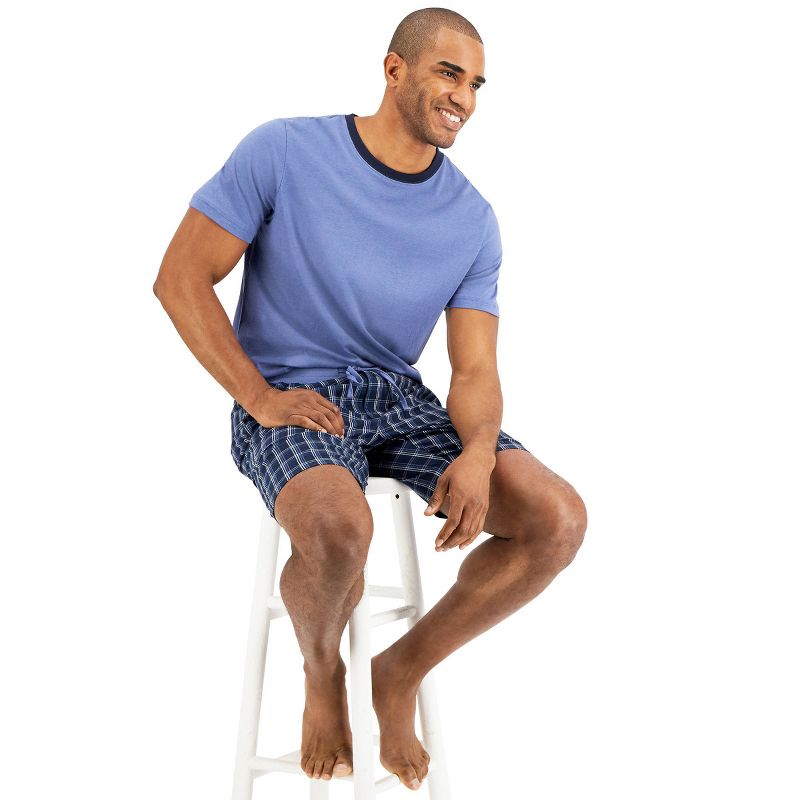 Hanes Premium Men&#39;s Shorts Pajama Set - Blue, 5 of 6