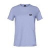 Dalix Butterfly Embroidered Cotton Relaxed Fit Short Sleeve Crewneck Tee Shirt Women - 3 of 4