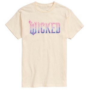 Men's - Wicked - Floral Ombre Logo Short Sleeve Graphic T-Shirt - 1 of 3