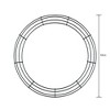 Northlight 18" Green Wire Christmas Wreath Crafting Form - 2 of 4