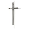 Dicksons Slim Design Distressed Finish Rough Texture Brown 18 x 10 Metal Wall Cross Decoration - 2 of 2