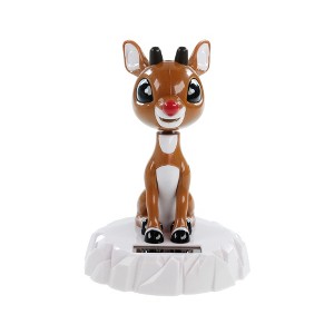 Rudolph the Red-Nosed Reindeer Solar Bobblehead - 1 of 3