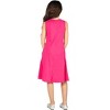 24seven Comfort Apparel Girls Sleeveless Pocket Swing Dress - 3 of 4
