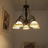 Chloe Lighting Belle Tiffany-Style 5 Light Mission Large Chandelier 27" Wide - 3 of 4