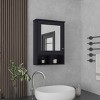 GlasFlength Decorative Wall Mirrors Vanity Mirrors Open Shelves Bathroom Decor Cabinet Accent Mirror for Bathroom Wall, Black, 20.9"*6.6"*29" - 2 of 4