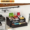 LunaLulinlk 1pc Rustic Wooden Snack Bar Tray, Tabletop Food Storage Box - 4 of 4