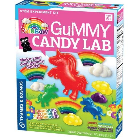  Gummy Candy Making Kit for Kids & Adults - 4 Mold Shapes,  Heating Base – Gummy Bear, Candy Lab Machine Maker – Unique Fun Gifts for  Kids Ages 6+ Years Old