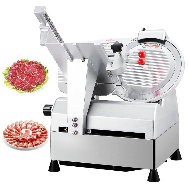 Commercial Automatic 10" Meat Slicer 550W Electric Deli Slicer With Removable Blade, 1 of 8