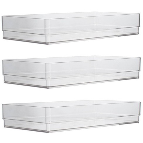 Us Acrylic 12 X6 X2 Stackable Drawer Organizer 3pk Target