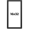 PosterPalooza | Panoramic Flat Black Picture Frame - UV Acrylic, Foam Board Backing, Hanging Hardware - 2 of 4