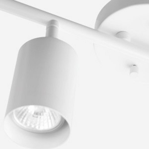 Pratt 4-Light Matte White Track Lighting - Globe Electric: ETL Listed, Adjustable Cylindrical Heads, GU10 Base - 1 of 4