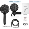 Whizmax 5" Premium Pressure 3-Way Rainfall Combo-Enjoy Luxurious Rain Showerhead and 5-Setting Hand Held Shower Separately or Together - 2 of 4