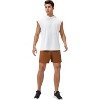Anna-Kaci Active Men's Sleeveless Workout Hoodie with Lightweight Athletic Fit and Crossover Hood Detail - 3 of 4